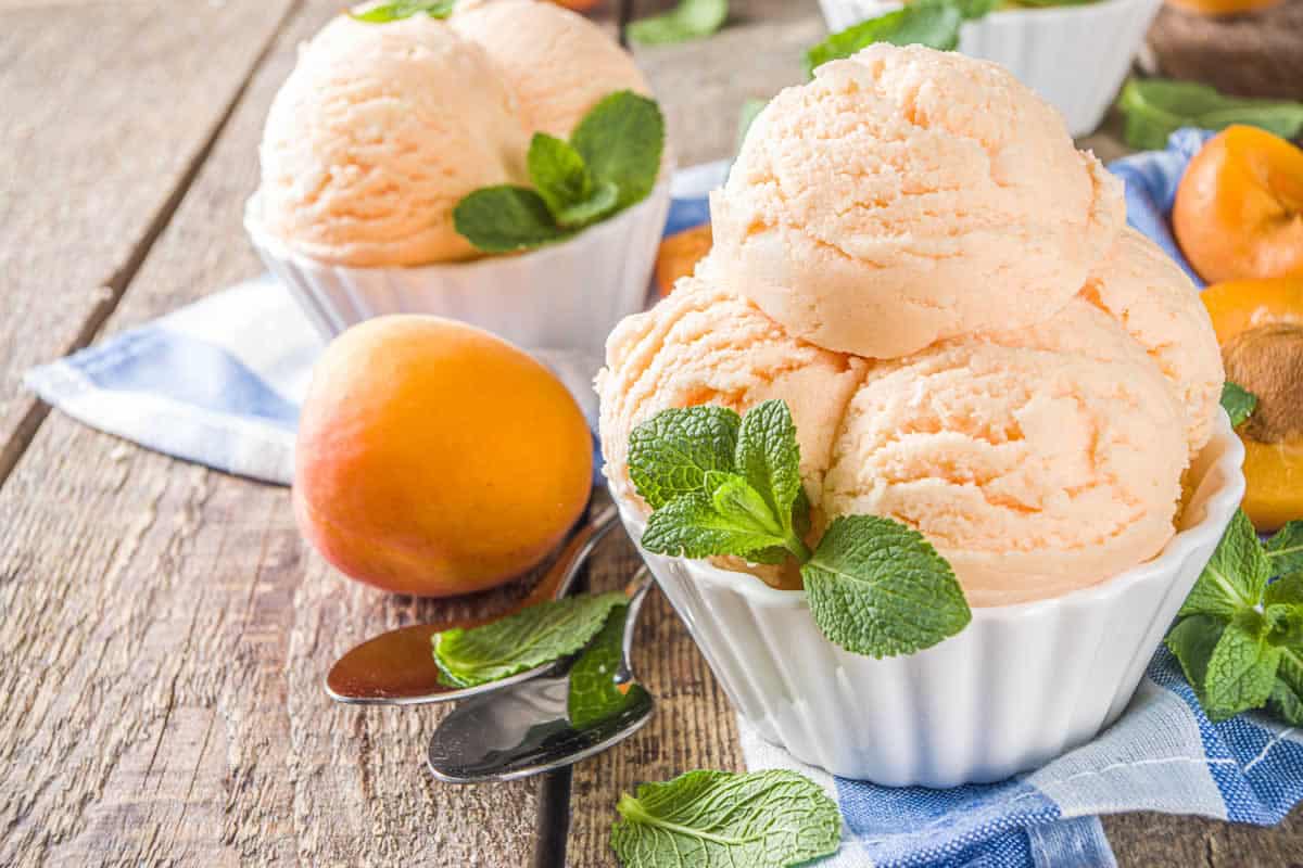 Glace abricot facile sans sorbetière : légère et rafraîchissante