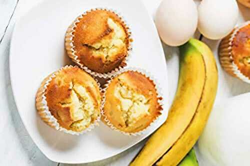 Muffins moelleux à la banane : légers et doux