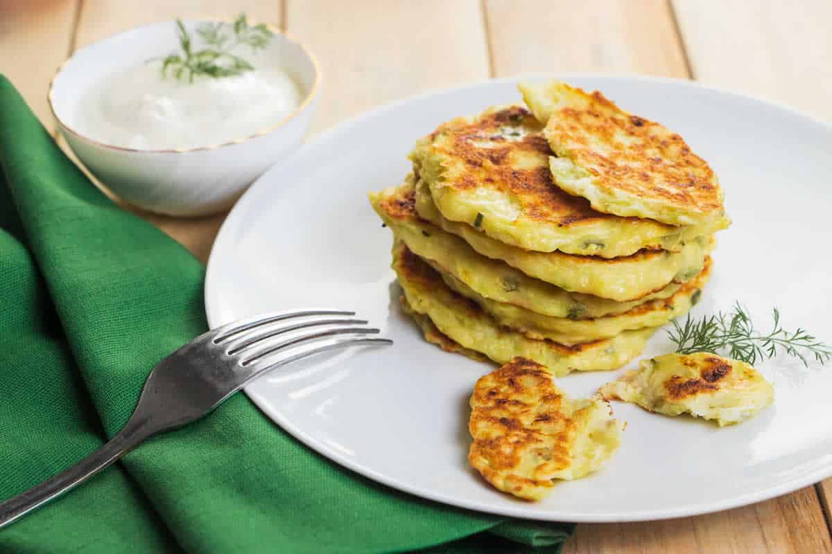Recette healthy courgette : pancake moelleux et savoureux