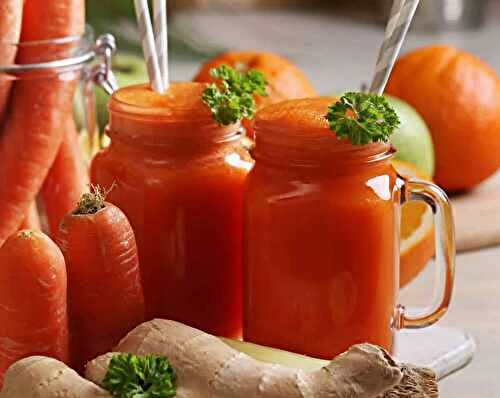 Smoothie carotte pomme et gingembre : pour renforce votre système immunitaire