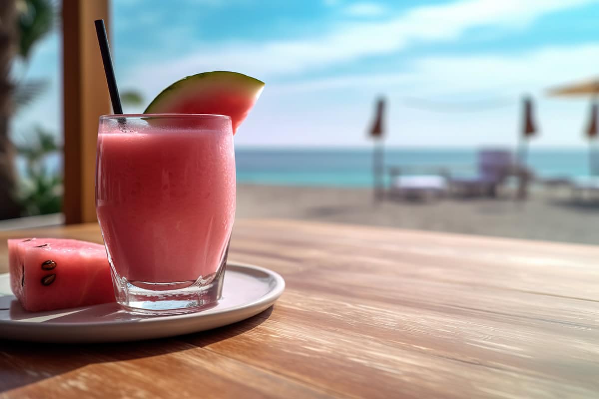 Smoothie pastèque rafraichissant : une ambiance estivale dans mon salon