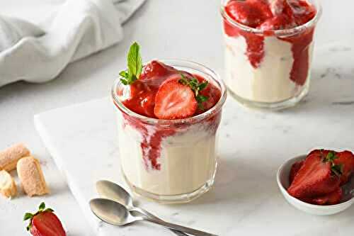 Verrines fraises au mascarpone : un dessert savoureux
