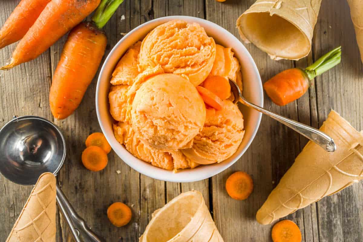 Crème glacée à la carotte : savoureuse avec des avantages nutritionnels