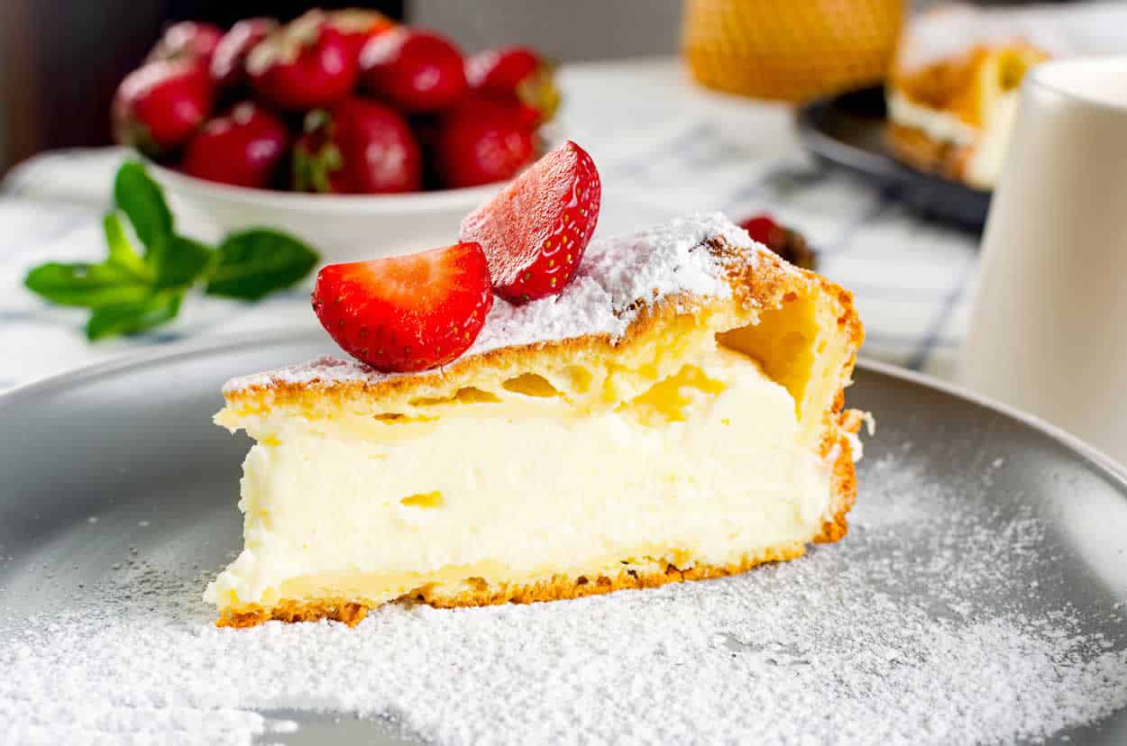 Gâteau très crémeux et délicieux  : une tarte à la crème polonaise