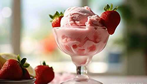 Glace à la fraise sans sorbetière : un dessert réconfortant