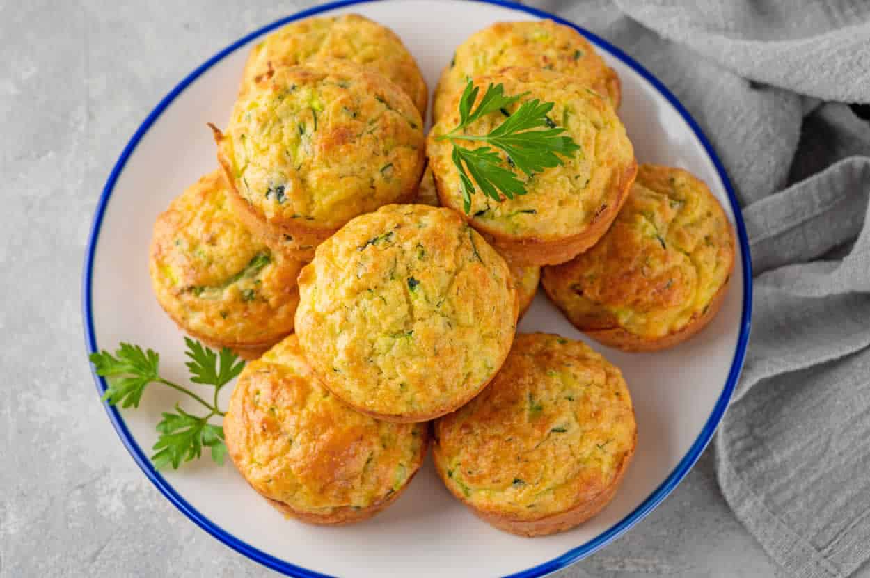 Muffins aux courgettes et parmesan : pour la petit-déjeuner ou collation