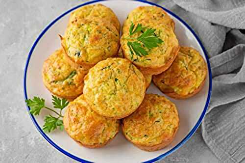 Muffins aux courgettes et parmesan : pour la petit-déjeuner ou collation