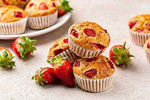 Muffins moelleux aux fraises : un mélange parfait de douceur et de saveurs