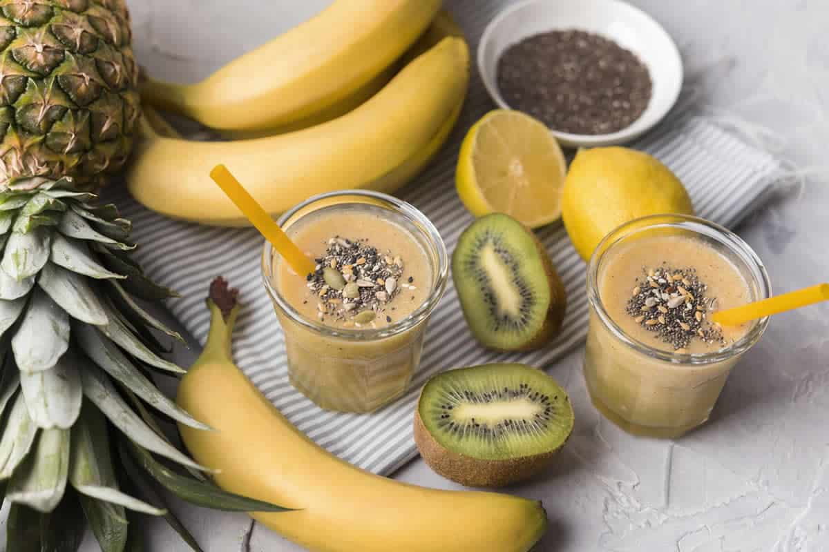 Smoothie Kiwi banane ananas : une boisson rafraîchissante et rassasiante