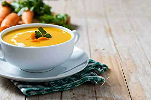 La soupe veloutée à la carotte : onctueuse et savoureuse
