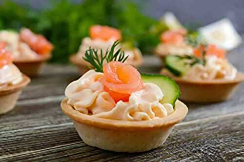 Mini-tartelettes à la crème et saumon : la portion idéale pour votre apéro
