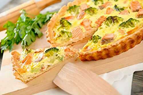 Comment faire la quiche du brocoli et saumon ?