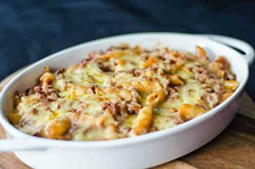 Gratin de penne au jambon : repas copieux et savoureux