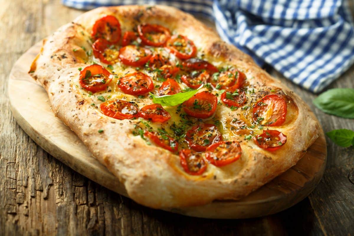 Focaccia aux tomates cerise