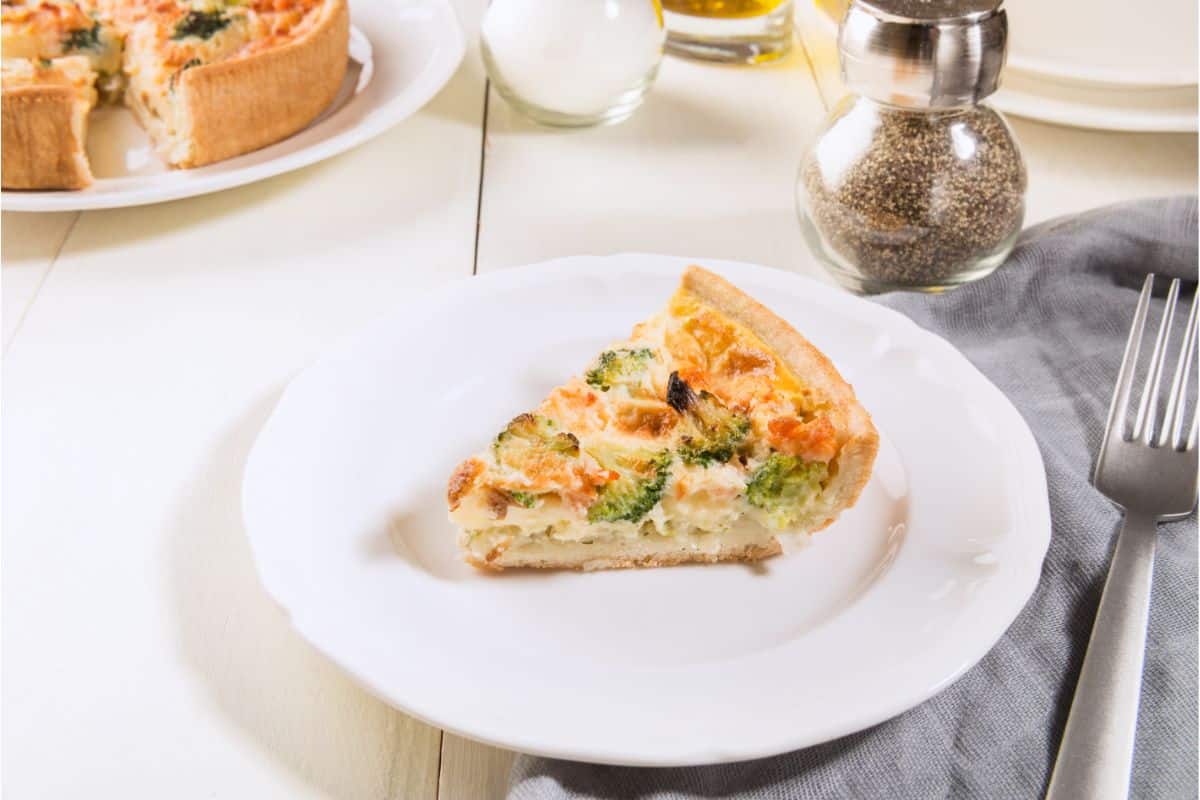 Quiche au saumon fumé