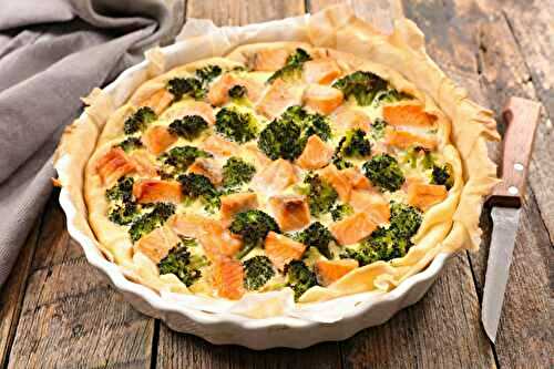 Quiche saumon brocolis