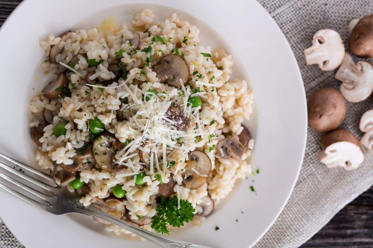 Risotto champignon parmesan