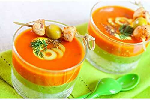 Verrine en 3 couches : un apéro chic