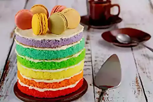 Gâteau Arc-en-Ciel : Un Dessert Aussi Beau Que Bon à Partager!