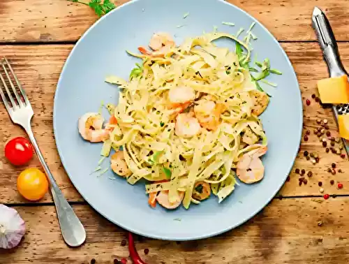 Spaghetti aux Crevettes – Une Recette Parfaite pour les Soirées