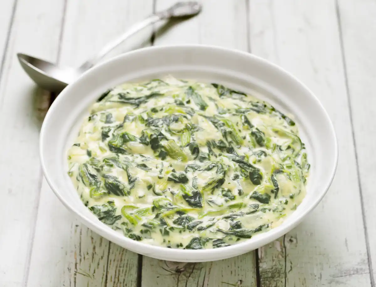 Crème aux épinards maison