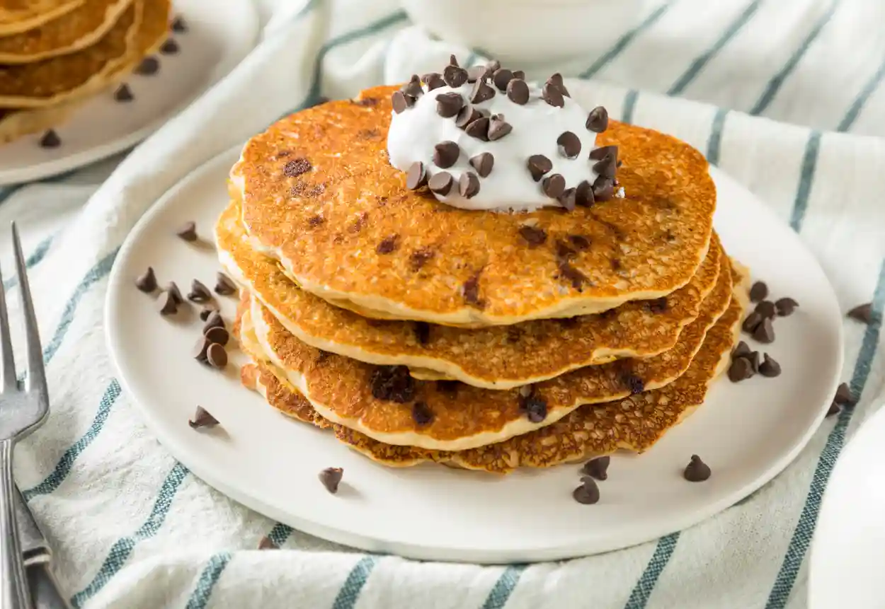 Pancakes aux pépites de chocolat