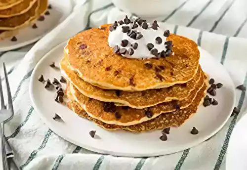 Pancakes aux pépites de chocolat