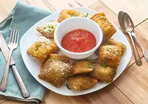 Ravioles grillées au four