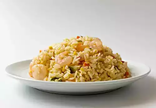 Risotto au parmesan et crevettes