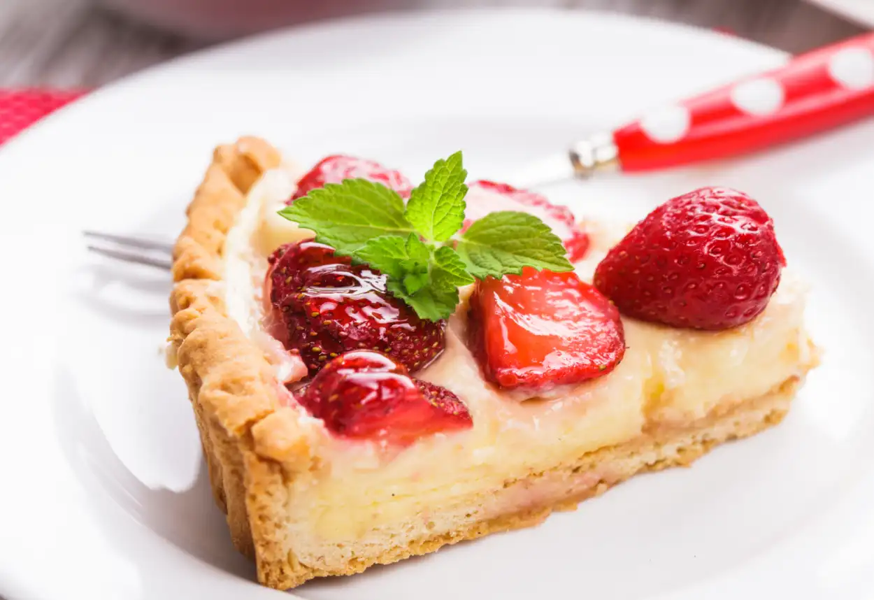 Tarte aux fraises avec pâte sablée maison