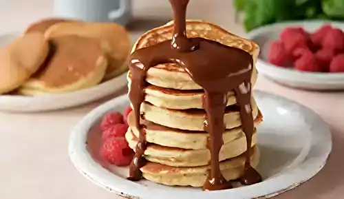 Pancakes moelleux et sauce chocolat maison : Impossible d’y résister