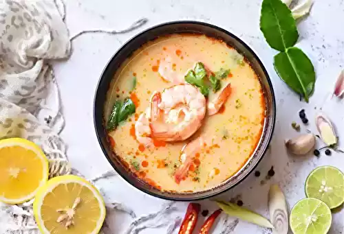 Soupe aux crevettes et lait de coco au Cookeo