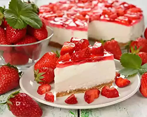 Cheesecake aux Fraises - Douceur Fruitée Élégante