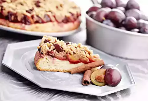 Tarte aux Prunes et Crumble aux Épices