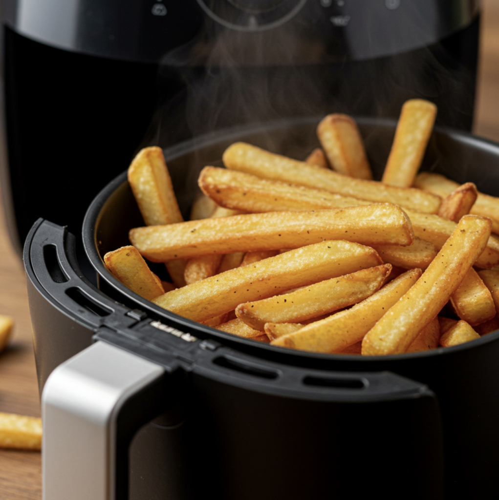 Des frites croustillantes avec un airfryer