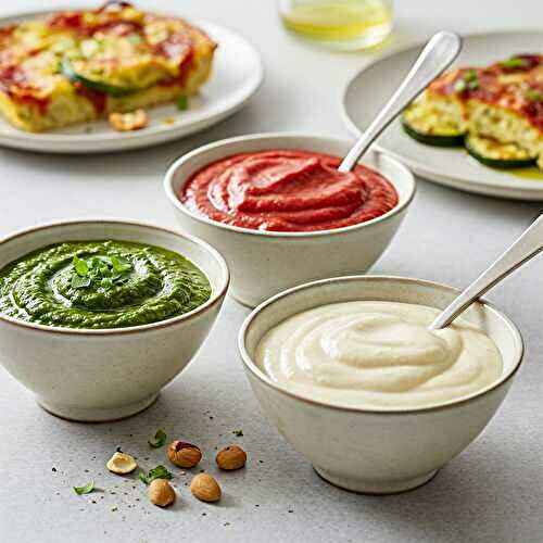 Sauces végétales : 3 recettes gourmandes pour remplacer les sauces à base de crème