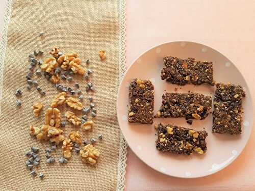 Recette - Barre de cereales et à la caroube de Crète/Grèce