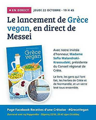 Grèce vegan sort mercredi : jeudi soir, on le fête en direct