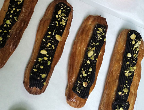 Eclairs chocolat pistache