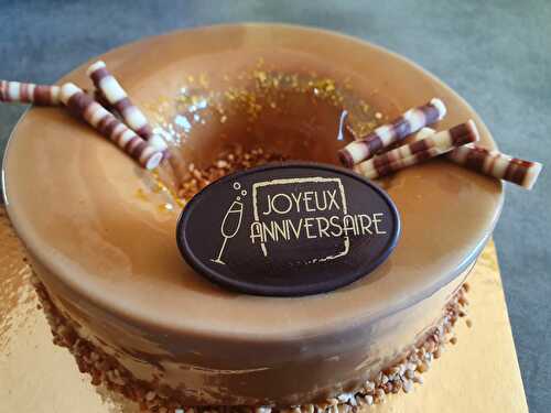 Entremet café caramel beurre salé