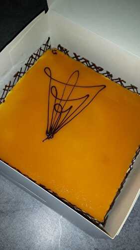 Entremet passion chocolat au lait