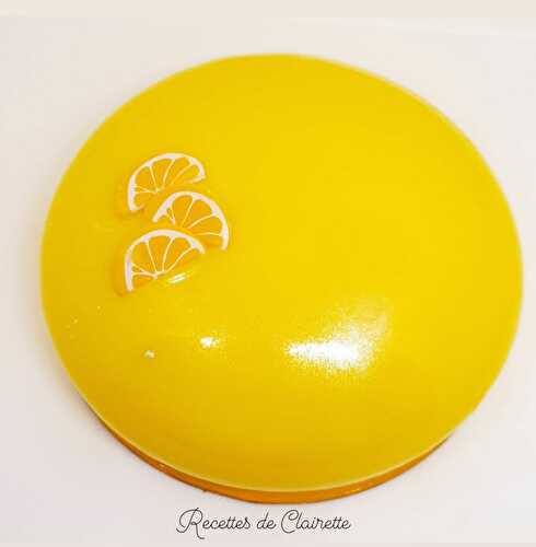 Entremet passion citron vert