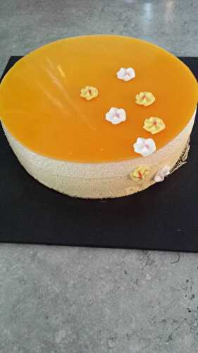 Entremet passion vanille