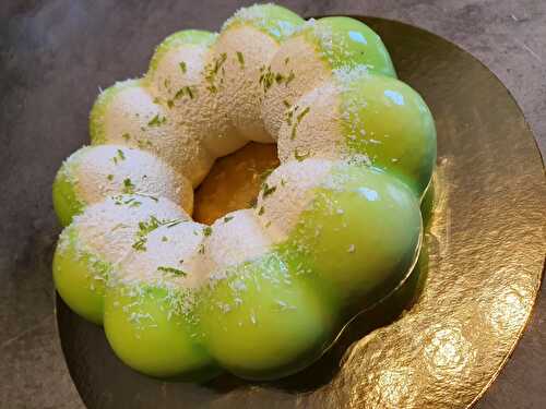 Entremet pomme verte et citron vert