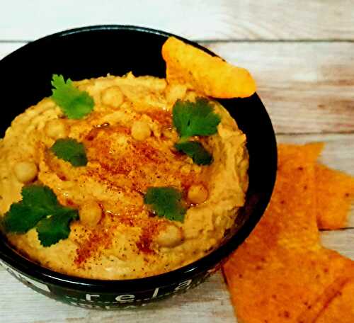 Houmous poivron grillé et paprika