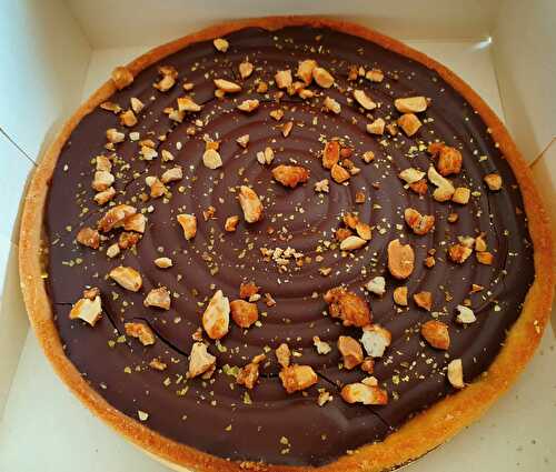 Tarte chocolat cacahuète