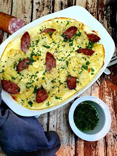 Gratin de chou fleur à la cancoillotte