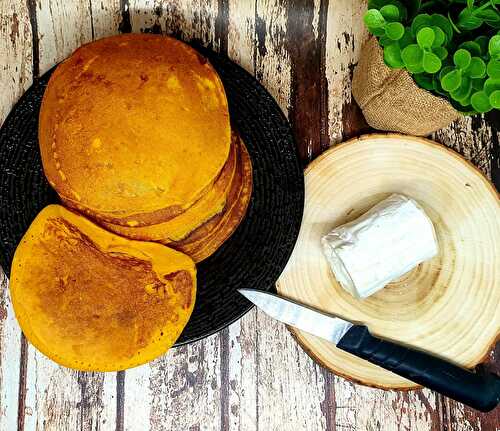 Blinis de potimarron au chèvre