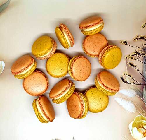 Macarons citron noisette