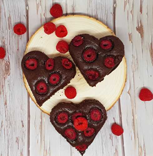 Brownie aux framboises